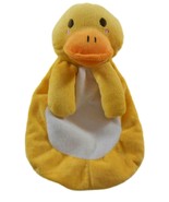 Shewak Lajwanti Yellow White Duck Lovey Baby Security Blanket 11 1/2&quot; Lo... - $12.86