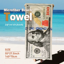 1 Pc Super Absorbent Microfiber Beach Towel - Lightweight, Quick Drying - £20.65 GBP