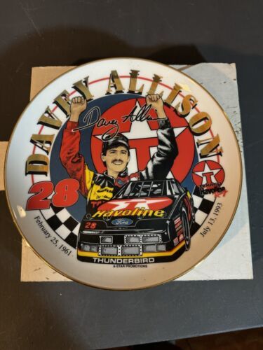 Primary image for Nascar Collectible Plate Davey Allison Texaco Halvoline #28 Hunter Manufacturing