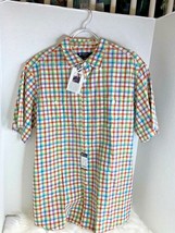 Cremieux Classics Mens Sz L Plaid Multicolor Red Shirt Button Up Ret $69 - £14.07 GBP