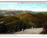 Lariat Trail Panorama Lookout Mountain Colorado CO UNP WB Postcard S9 - $4.90