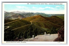 Lariat Trail Panorama Lookout Mountain Colorado CO UNP WB Postcard S9 - £3.85 GBP