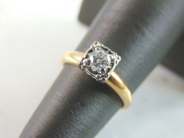 Womens Vintage Estate 14K Gold Diamond Engagement Ring  2.7g E741 - $445.50