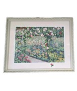 Signed Nancy Bowen Roses at Butchart Numbered 9/40 Large Framed Lithogra... - $12,864.82 MXN