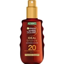 Garnier Ambre Solaire Ideal Bronze Protective Sun Oil spray SPF20 FREE SHIPPING - £15.81 GBP