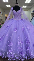 Princess Lilac Quinceanera Dresses,Sweet 16 Dress,Ball Gowns With Appliques - £240.31 GBP