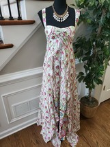 Nanette Lepore Womens Multicolor Floral Square Neck Sleeveless Maxi Dress Size 2 - £39.16 GBP