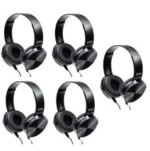 Bulk Classroom Headphones (5 Pack) - On-Ear Premium Student Headsets - B... - $49.49