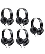 Bulk Classroom Headphones (5 Pack) - On-Ear Premium Student Headsets - B... - £39.34 GBP