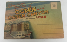 Vintage Souvenir fold-out Postcard folder Ogden Utah 18 photo - £7.90 GBP