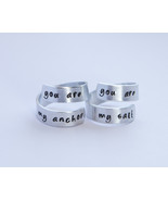 You are my anchor ring, you are my sail ring, couple love rings, love gi... - £19.98 GBP