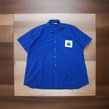 Peer By Peter Mussfeldt VTG Button Up Art Curaçao Shirt Mens Size 2XL Bl... - $19.79