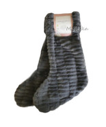Cupcakes and Cashmere Christmas Stocking Set Of 2 Sculptured Faux Fur 22... - £45.87 GBP