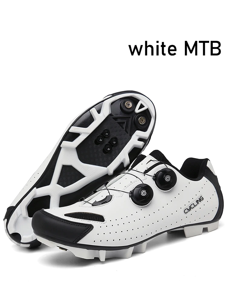 cycling shoes mtb spd cleat Self-loc mountain bike sneakers Men&#39;s Road cycling f - £192.94 GBP