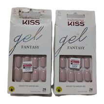 Lot 2 KISS gel FANTASY  Nails Mauve Ready to Wear 28 Ct Ea KGN12 60674 S... - $235.90 MXN