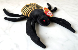 TY Spinner Spider Beanie Baby 1996 Style 4036 Vintage Beanie Babies Halloween - £7.38 GBP