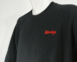 WENDY&#39;S HAMBURGERS Employee Uniform Sweatshirt Black Size L Large NEW - $30.26