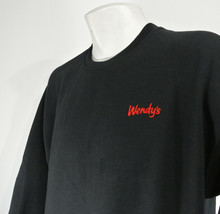 Wendy&#39;s Hamburgers Employee Uniform Sweatshirt Black Size L Large New - £24.18 GBP