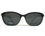 Revolution Eyeglasses Frames Odessa BLK Gold Black Square with Clip On L... - £51.58 GBP