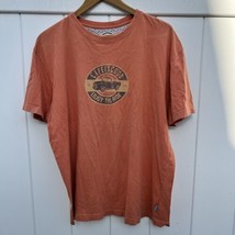 Life is Good Mens Large T-shirt Enjoy The Ride Truck Orange Short Sleeve... - £15.50 GBP