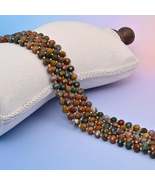 Natural Ocean Agate Faceted Rondelle Gemstone Beads, 6x8 mm Faceted Rondelle Bea - $270.22 MXN - $378.80 MXN