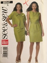 Butterick See &amp; Sew Pattern B5547 Fitted Sheath Dress Career Easy UC Pick Sz - £3.38 GBP+