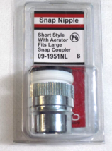 Lasco -Snap Nipple-Style with Brass Aerator-MPN-09-1951NL--Large Snap Co... - $9.00