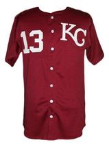 Derek Jeter #13 Kalamazoo Central Baseball Jersey Button Down Maroon Any Size image 4