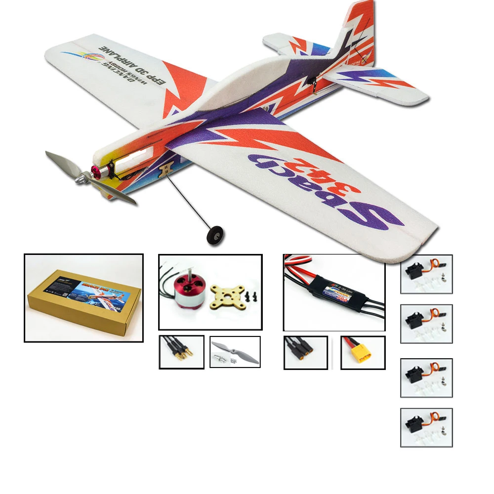 EPP RC Airplane 1000mm Electric Powered SBACH342 RC Aircraft Unassembled PNP - £62.73 GBP+