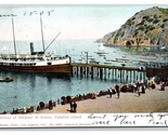 Arrival of Steamer at Avalon Harbor Santa Catalina Island CA UNP UDB Pos... - $6.88