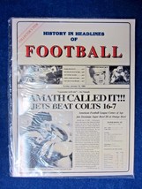 HISTORY IN HEADLINES OF FOOTBALL COLLECTOR&#39;S ITEM LARGE MAGAZINE - £13.30 GBP