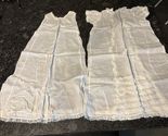 Vintage 1950s Cloth of Gold 2-Piece Christening Gown White - $24.69