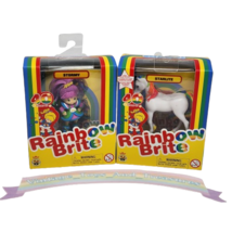 2 Cheebee Rainbow Brite 40th Anniversary Mini Figure Toys New Starlite + Stormy - $26.60