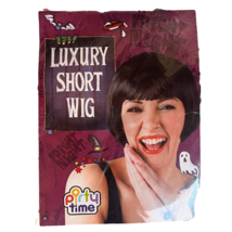 Ladies Bob Cut Short Black Wig Adult Fancy Dress Costume Fun Party Night... - £8.48 GBP