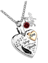 Heart Urn Necklace for Ashes Cremation Jewelry - £40.49 GBP