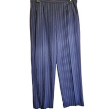 Navy Pin Stripped Dress Pants Size 8 Petite  - £19.36 GBP
