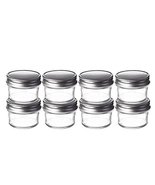Perfume Studio 4oz Mason Tapered Glass Jars with Silver Lids. (8 Jars Bu... - £23.88 GBP