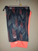 Set of 2 Boys Athletic Shorts, Size 8, Comfortable Fabric, Cool Colors - $11.89