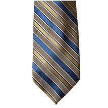 Stafford Mens Neck Tie Multicolor Stripe Tied Wide Classic 60 X 3.5&quot; - £7.82 GBP