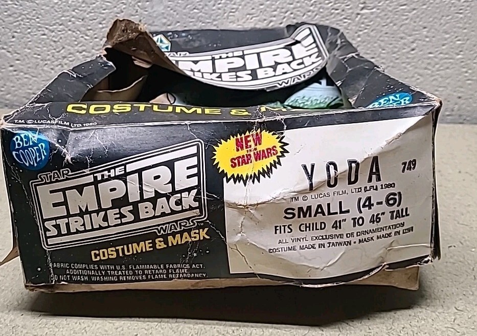 Vtg Ben Cooper Yoda Costume 1980 Star Wars TESB Sz Small - NO MASK Item image 2
