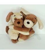 Dakin Hugging Puppy Dogs Korea  Plush Stuffed Animal Vintage Brown Tan 9&quot;  - $39.59