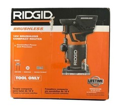 RIDGID R860443B Cordless Brushless Compact Router 18V Variable Speed Too... - $91.59