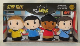 Hallmark Itty Bittys Star Trek Kirk, Spock, Uhura &amp; McCoy Plush Collector Set  - £25.91 GBP