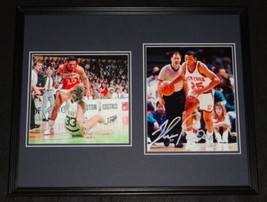 Doc Rivers Signed Framed 16x20 Photo Set Clippers Knicks Fight vs Larry Bird - £87.04 GBP