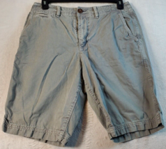 American Eagle Outfitters Shorts Men Size 32 Gray 100% Cotton Pockets Flat Front - £11.33 GBP