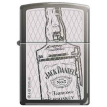 Zippo Lighter - Jack Daniel&#39;s Bottle Black Ice - 852916 - £33.96 GBP