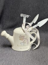 VINTAGE 1989 Precious Moments BLESS THIS EARTH Watering Can &amp; Tools Coll... - £6.03 GBP