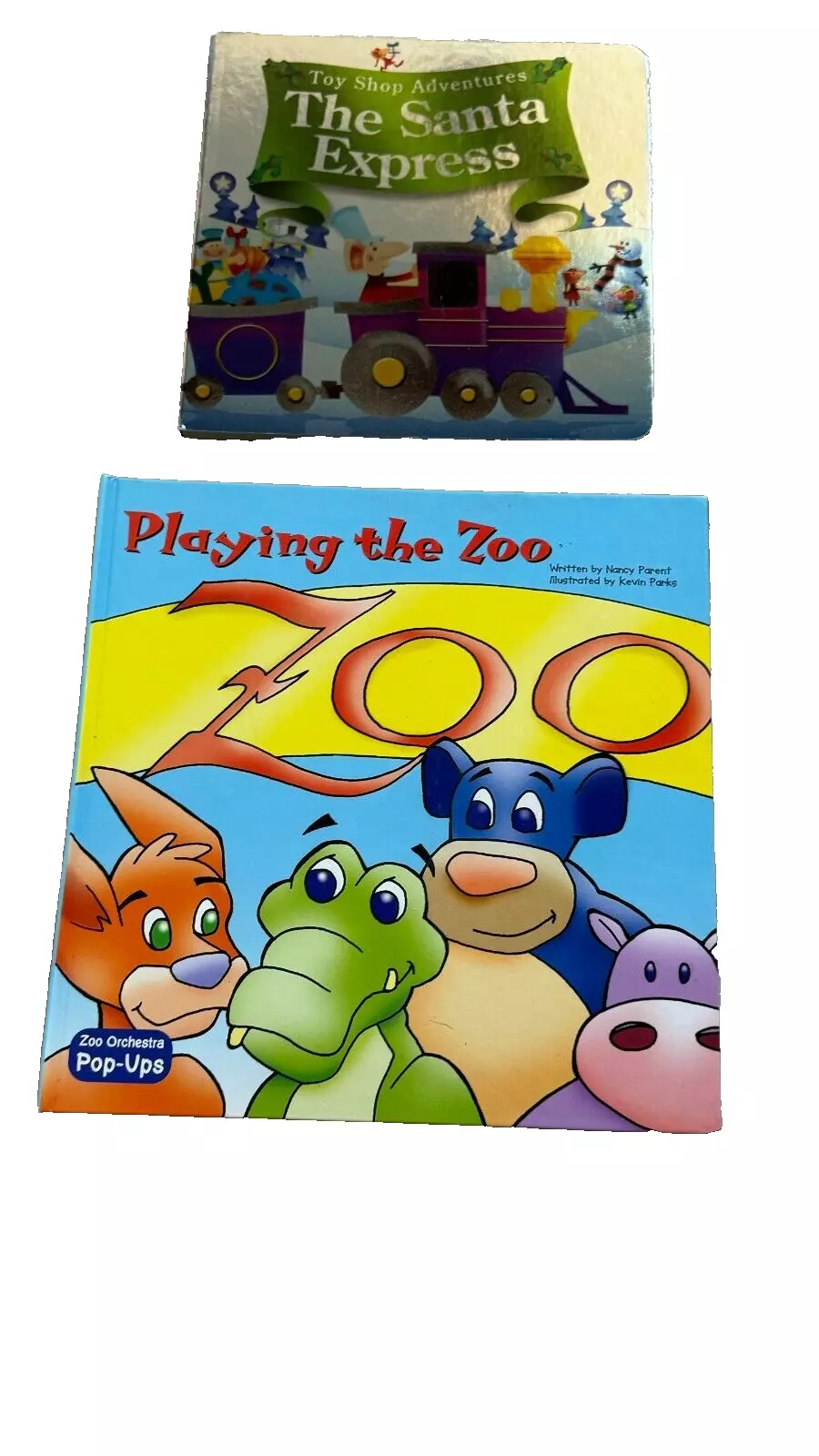 Playing the Zoo Book &amp; Toy Shop Adventures The Santa Express Book - $8.99