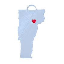 Vermont State Montpelier Heart Ornament Christmas Decor USA PR244-VT - $4.99