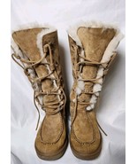 UGG appalachian Women Size 8 Tan Lace Up Fleece Lined suede Boots - $125.48